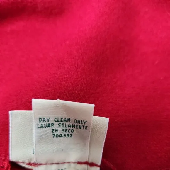 ST JOHNS BAY Wool Blend Cape 1/4 Zip Poncho Sweater One Size Red Pockets - Picture 10 of 11